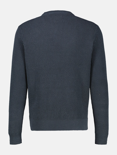 Herren Crewneck-Stricker in Strukturqualität - LERROS