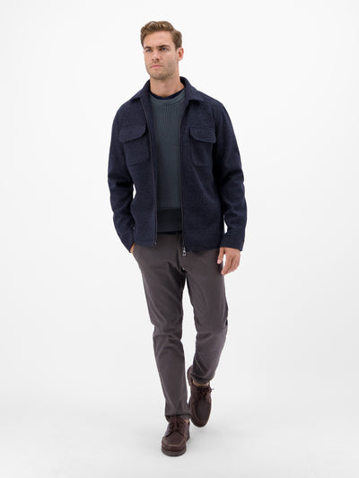 Herren Crewneck-Stricker in Strukturqualität - LERROS