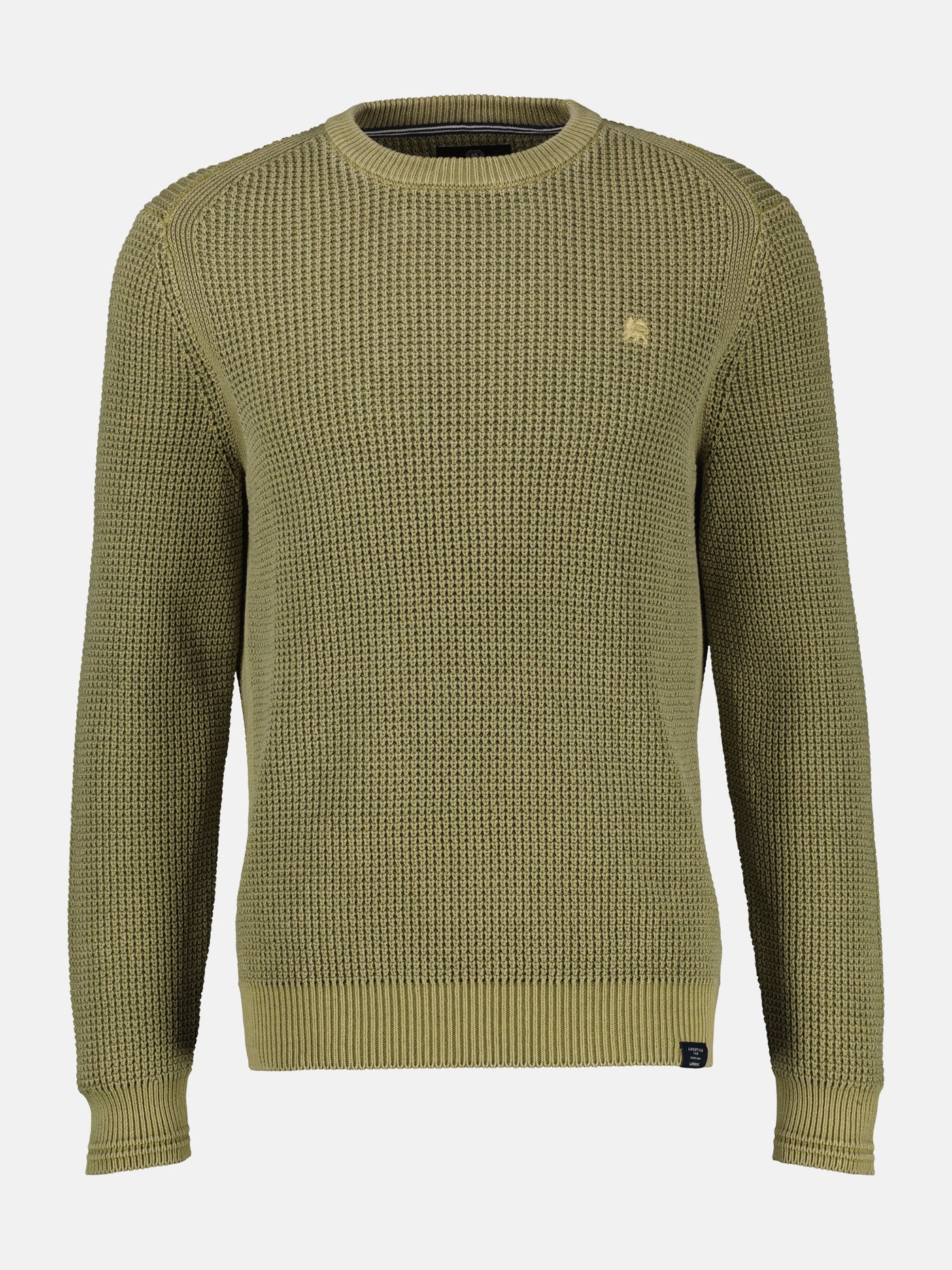 Herren Crewneck-Stricker in Strukturqualität - LERROS