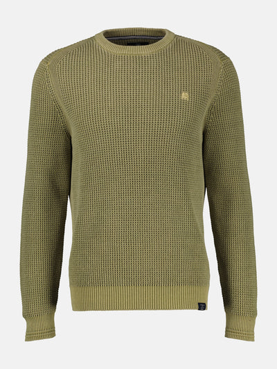 Herren Crewneck-Stricker in Strukturqualität - LERROS