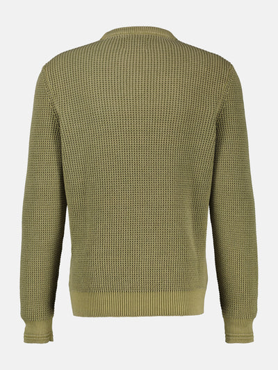 Herren Crewneck-Stricker in Strukturqualität - LERROS