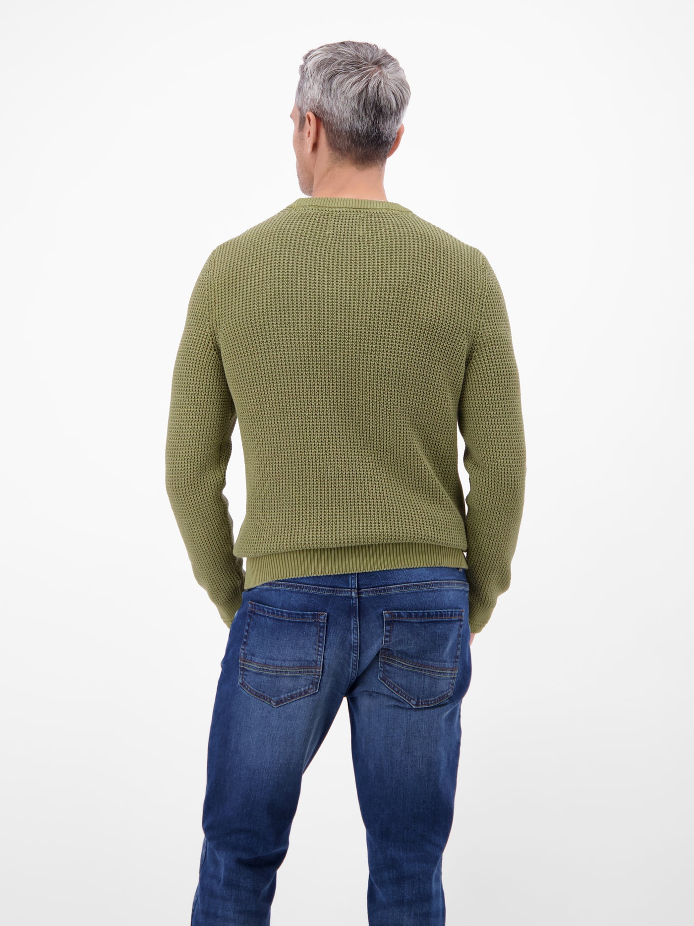 Herren Crewneck-Stricker in Strukturqualität - LERROS