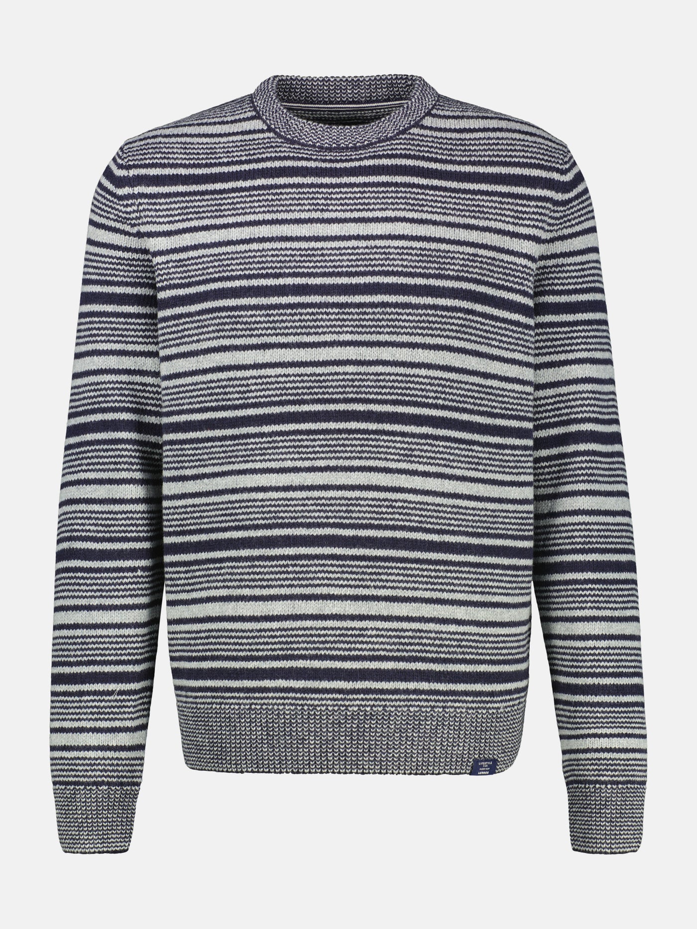 Herren Crewneck-Stricker, gestreift - LERROS