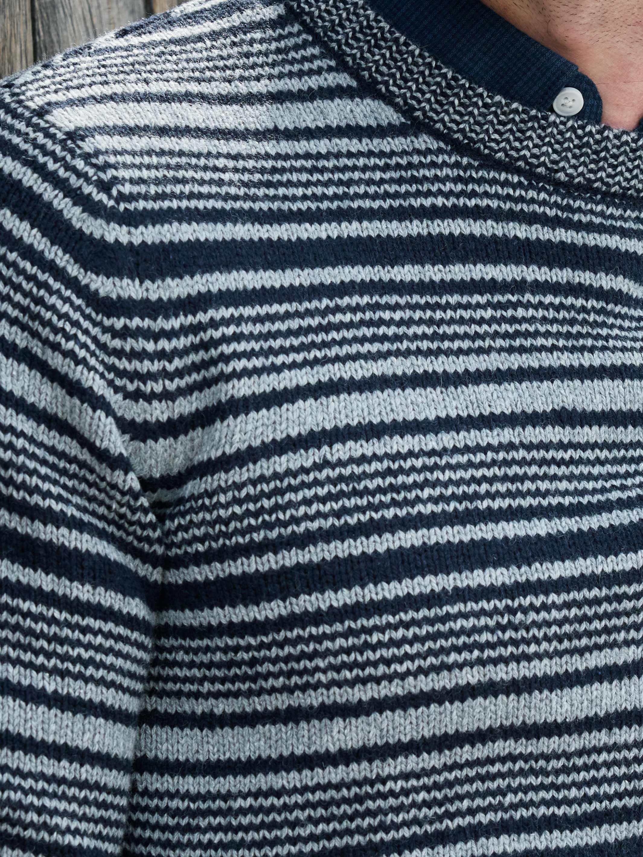 Herren Crewneck-Stricker, gestreift - LERROS