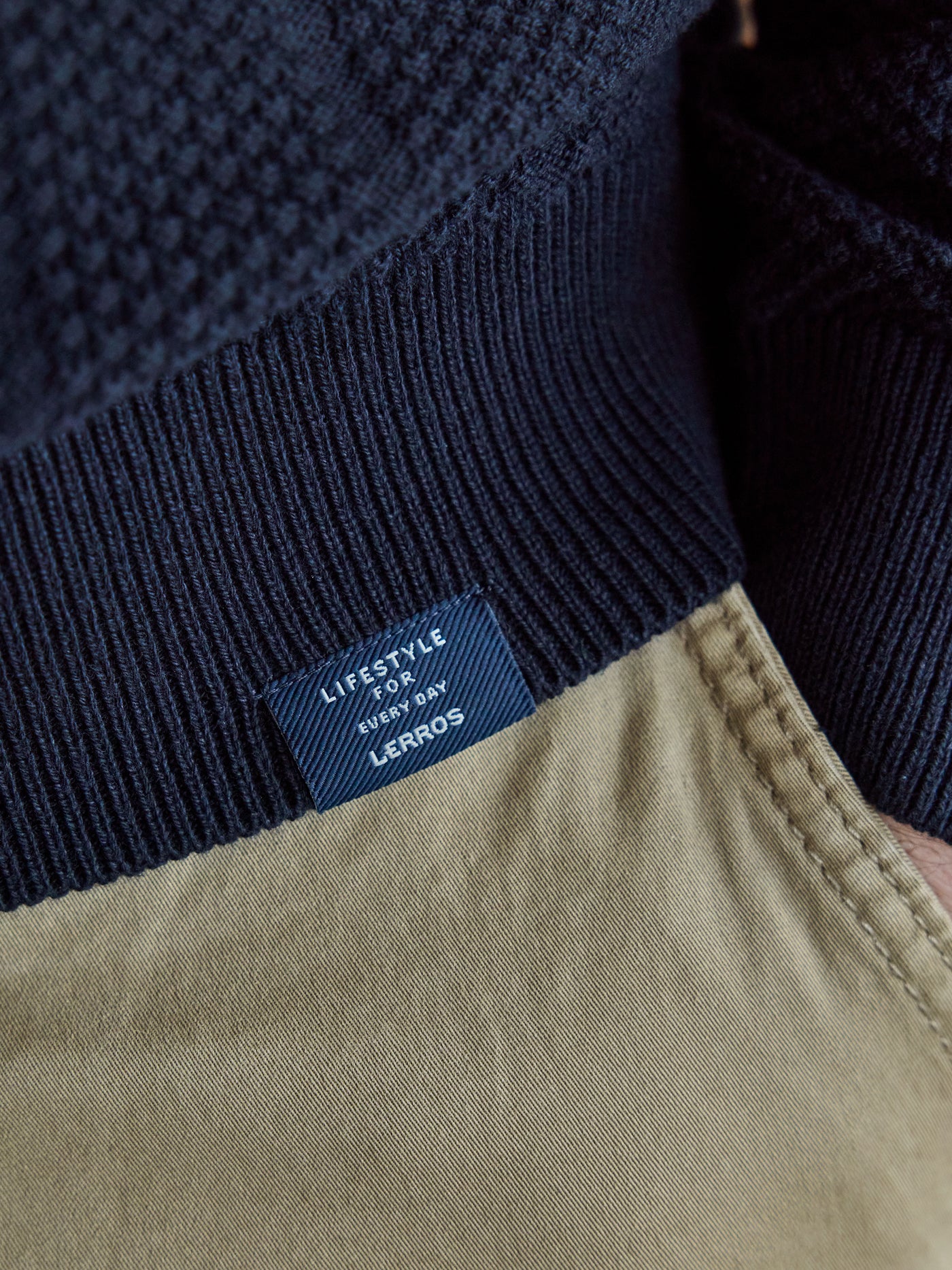 Strickpolo mit breiter Strickrippe - LERROS