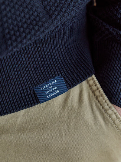 Strickpolo mit breiter Strickrippe - LERROS