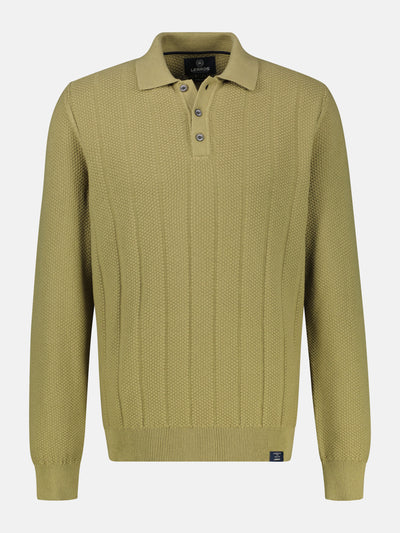 Strickpolo mit breiter Strickrippe - LERROS