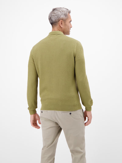 Strickpolo mit breiter Strickrippe - LERROS