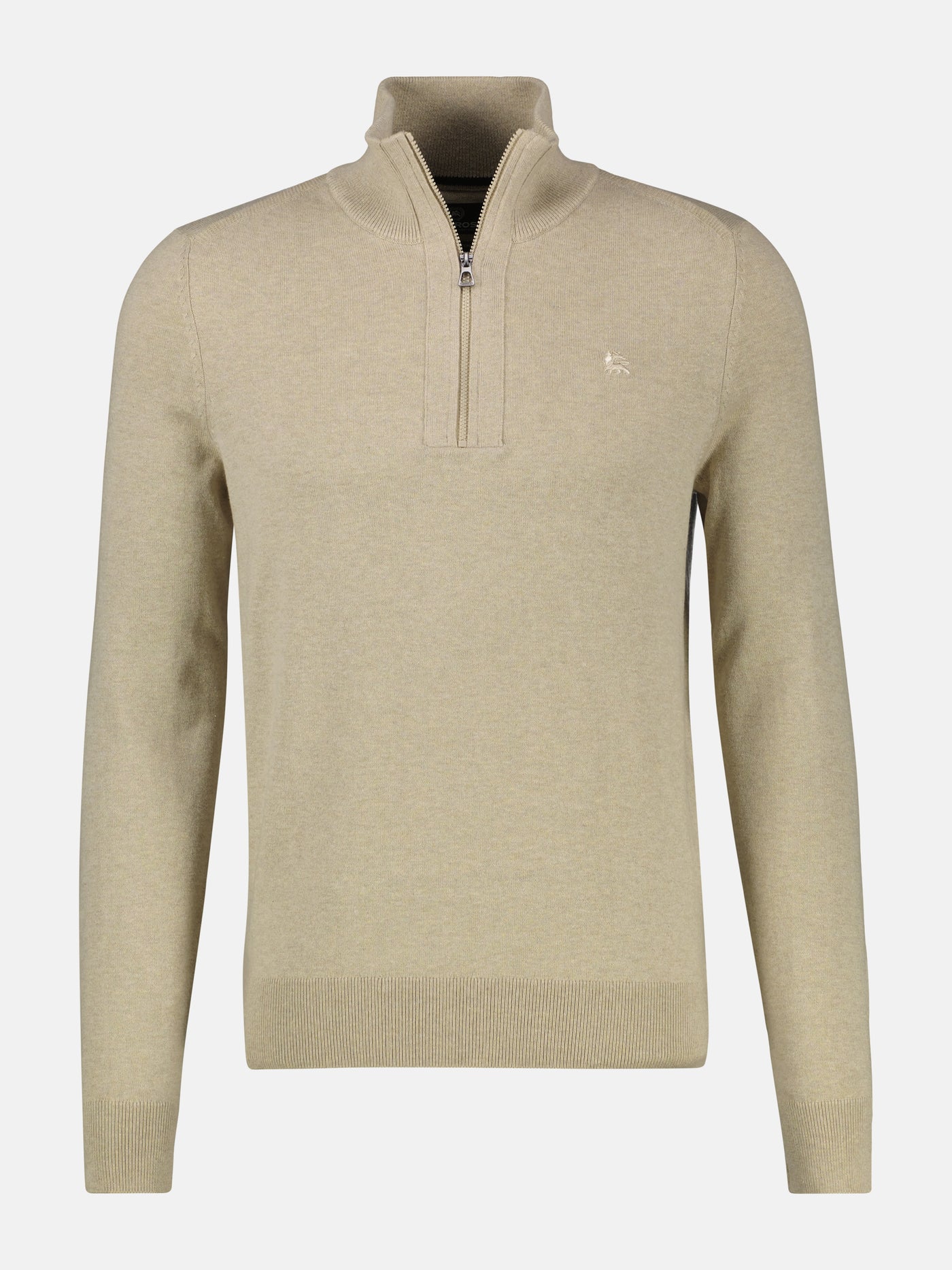 Flachstrickpullover mit Troyerkragen - LERROS