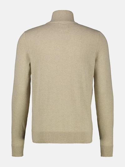 Flachstrickpullover mit Troyerkragen - LERROS