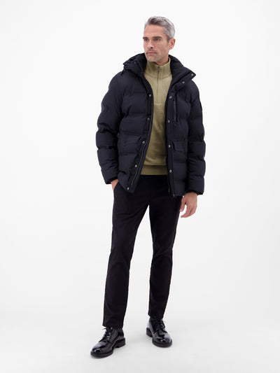 Flachstrickpullover mit Troyerkragen - LERROS