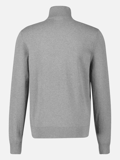 Flachstrickpullover mit Troyerkragen - LERROS