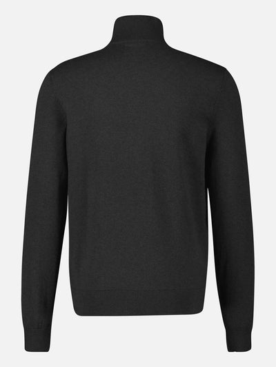 Flachstrickpullover mit Troyerkragen - LERROS