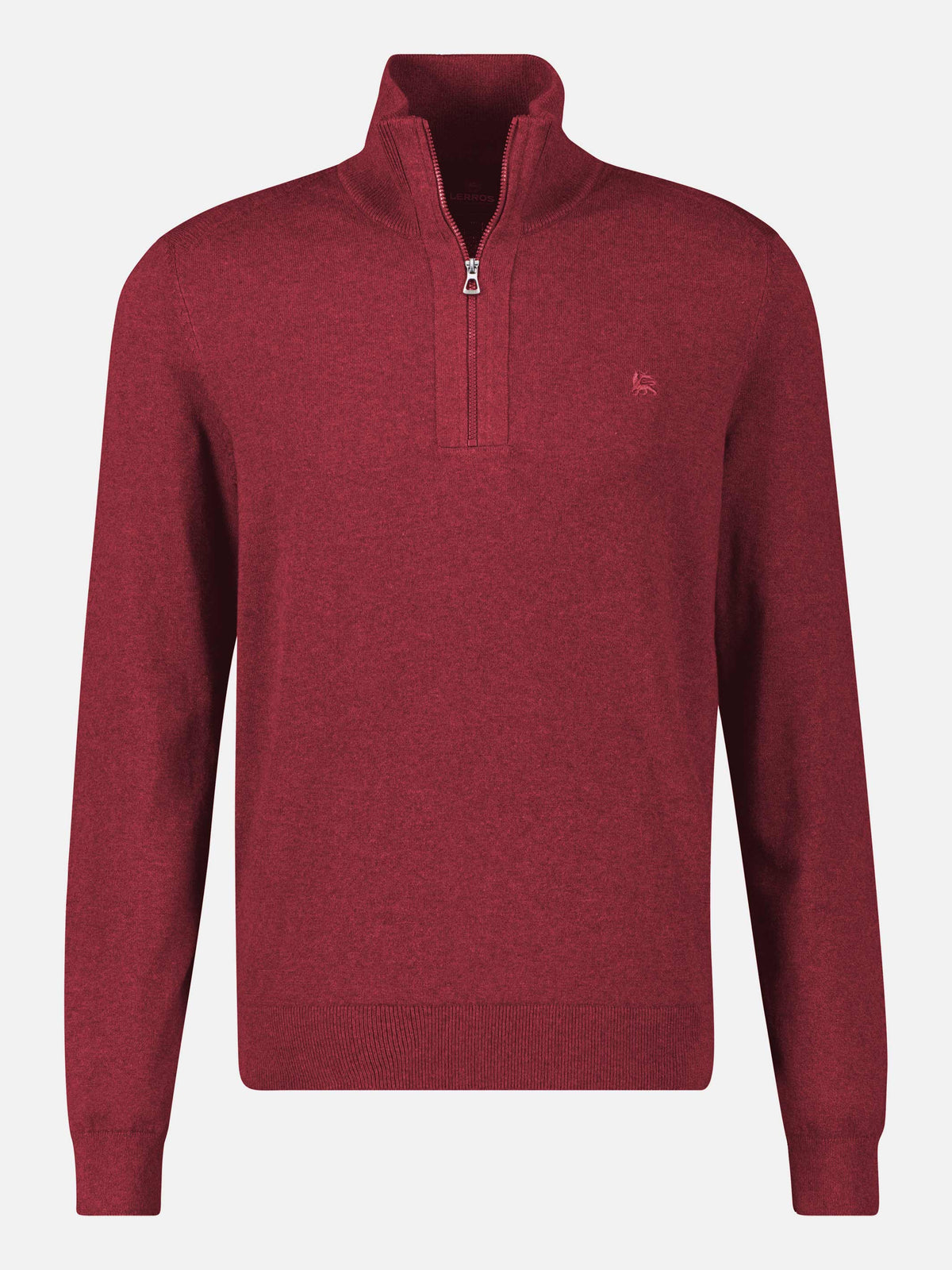 Flachstrickpullover mit Troyerkragen - LERROS