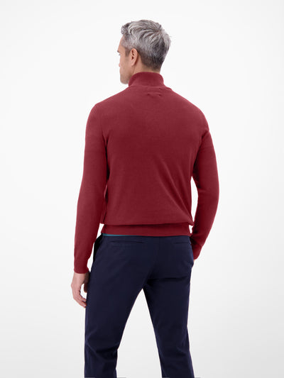 Flachstrickpullover mit Troyerkragen - LERROS