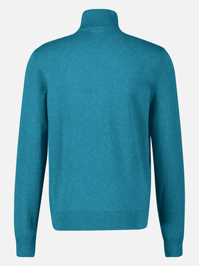 Flachstrickpullover mit Troyerkragen - LERROS