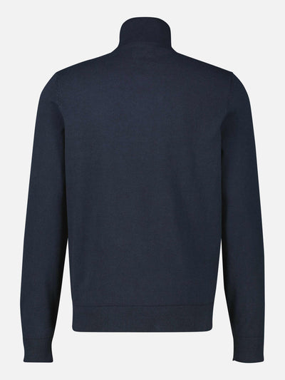 Flachstrickpullover mit Troyerkragen - LERROS