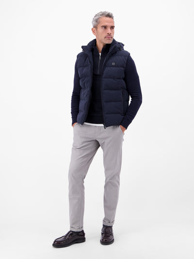 Flachstrickpullover mit Troyerkragen - LERROS