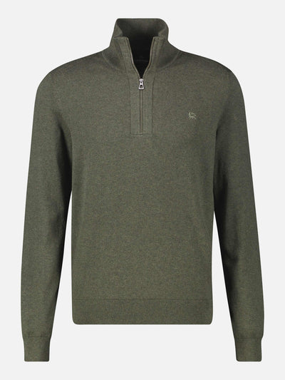 Flachstrickpullover mit Troyerkragen - LERROS