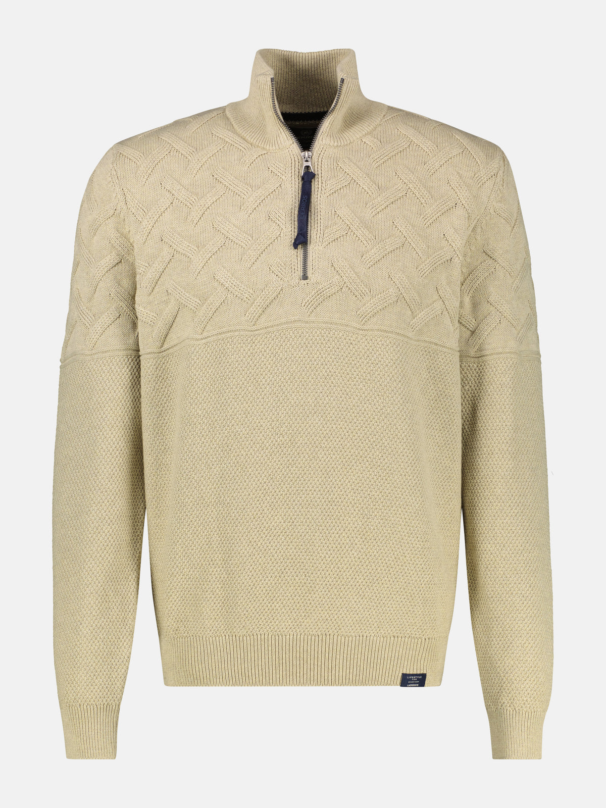Herren-Troyer mit Jacquardmuster - LERROS