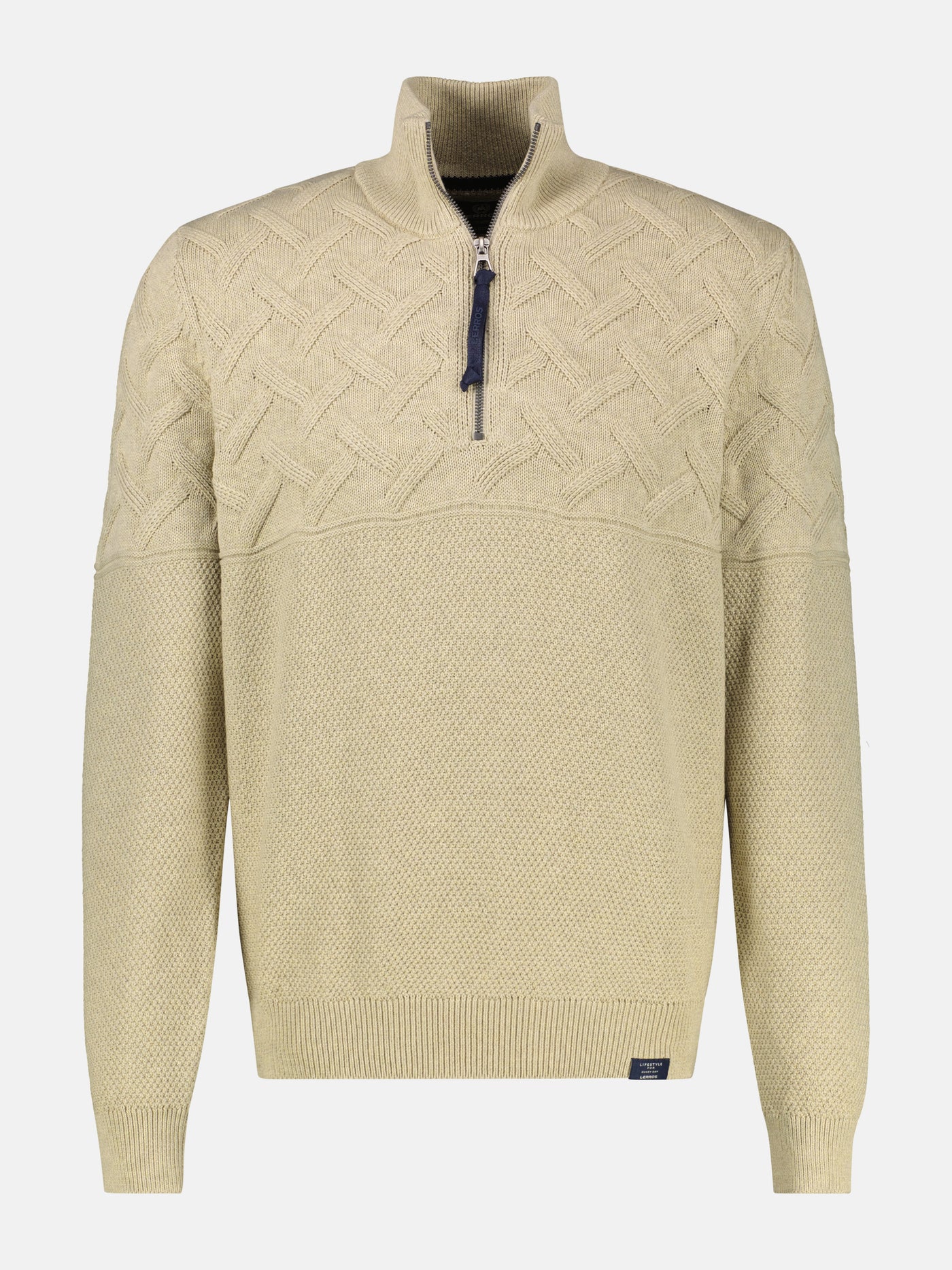 Herren-Troyer mit Jacquardmuster - LERROS