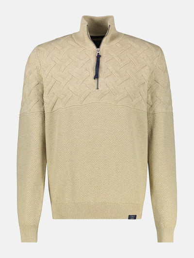 Herren-Troyer mit Jacquardmuster - LERROS