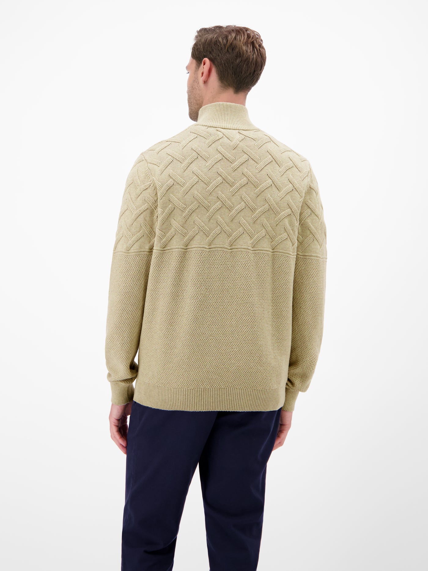 Herren-Troyer mit Jacquardmuster - LERROS