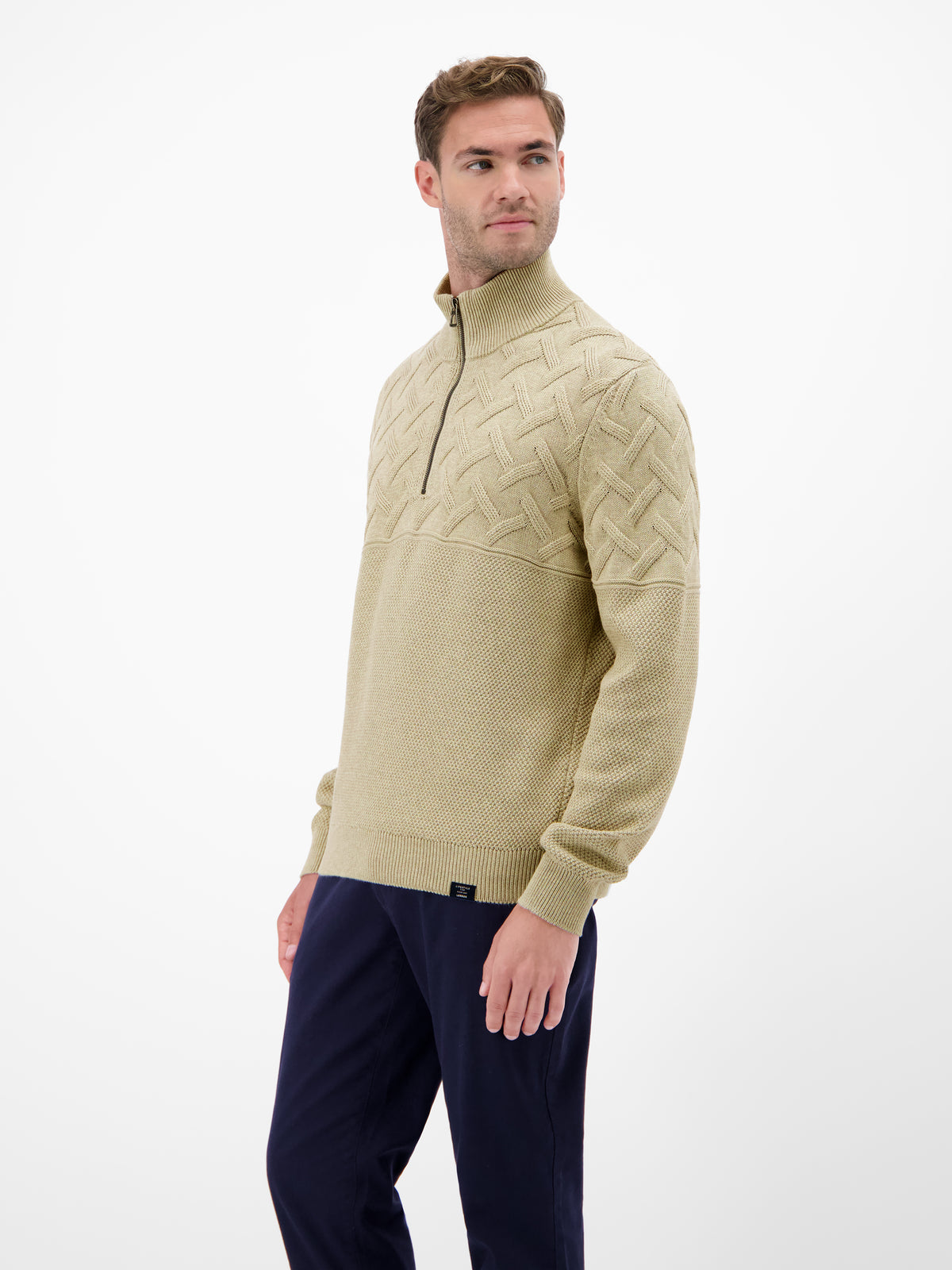 Herren-Troyer mit Jacquardmuster - LERROS