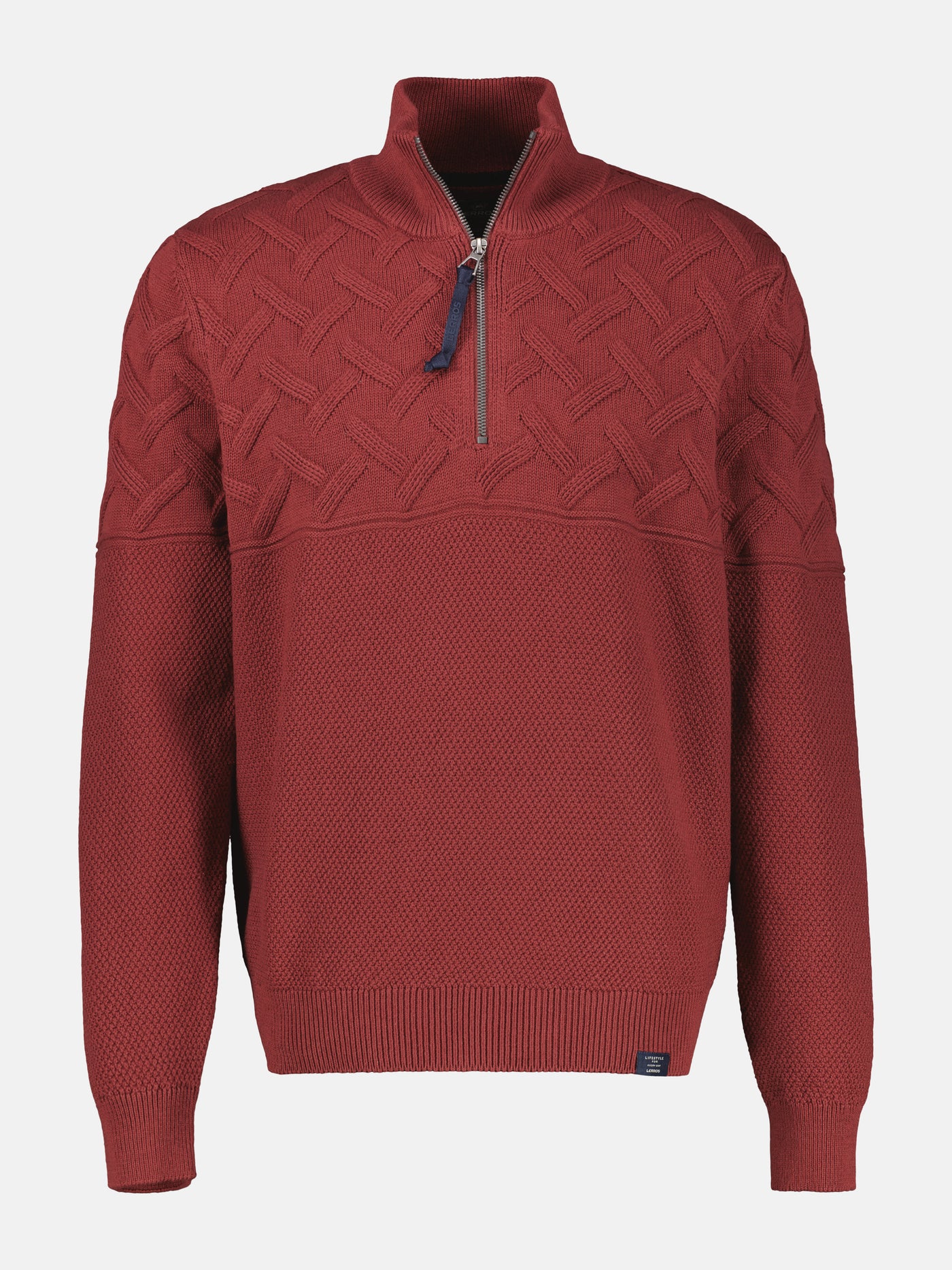 Herren-Troyer mit Jacquardmuster - LERROS