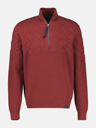 Herren-Troyer mit Jacquardmuster - LERROS