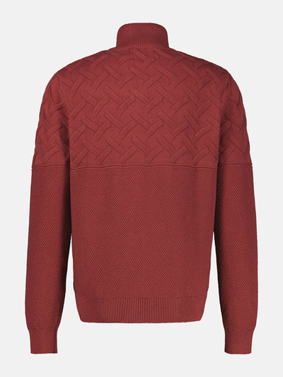 Herren-Troyer mit Jacquardmuster - LERROS