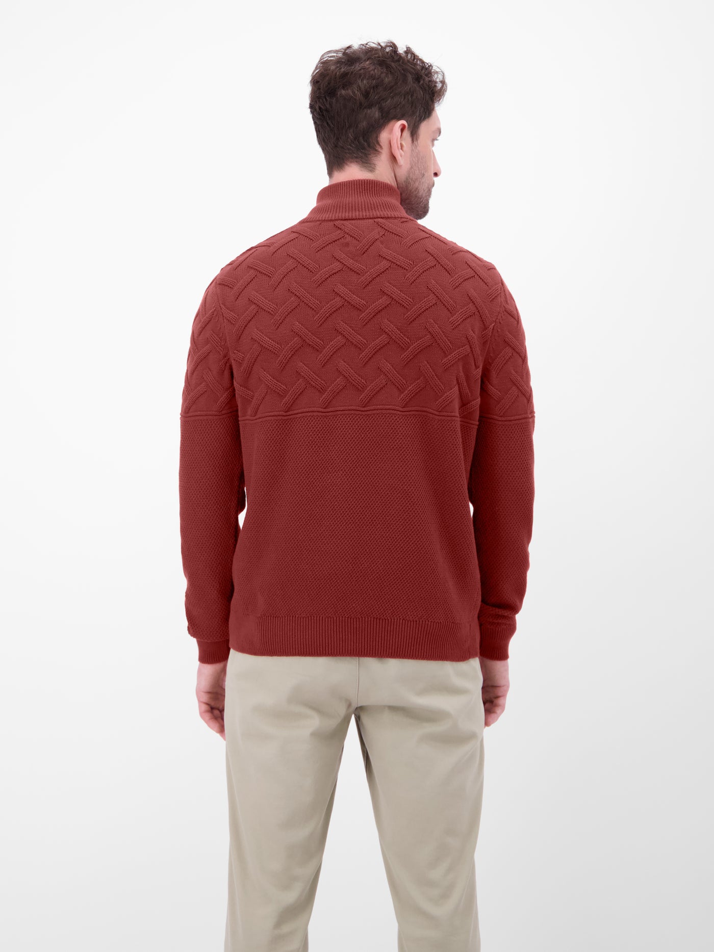 Herren-Troyer mit Jacquardmuster - LERROS