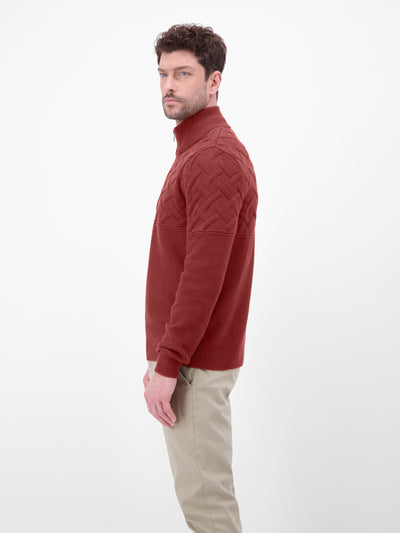 Herren-Troyer mit Jacquardmuster - LERROS