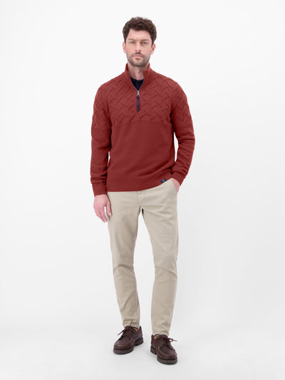 Herren-Troyer mit Jacquardmuster - LERROS