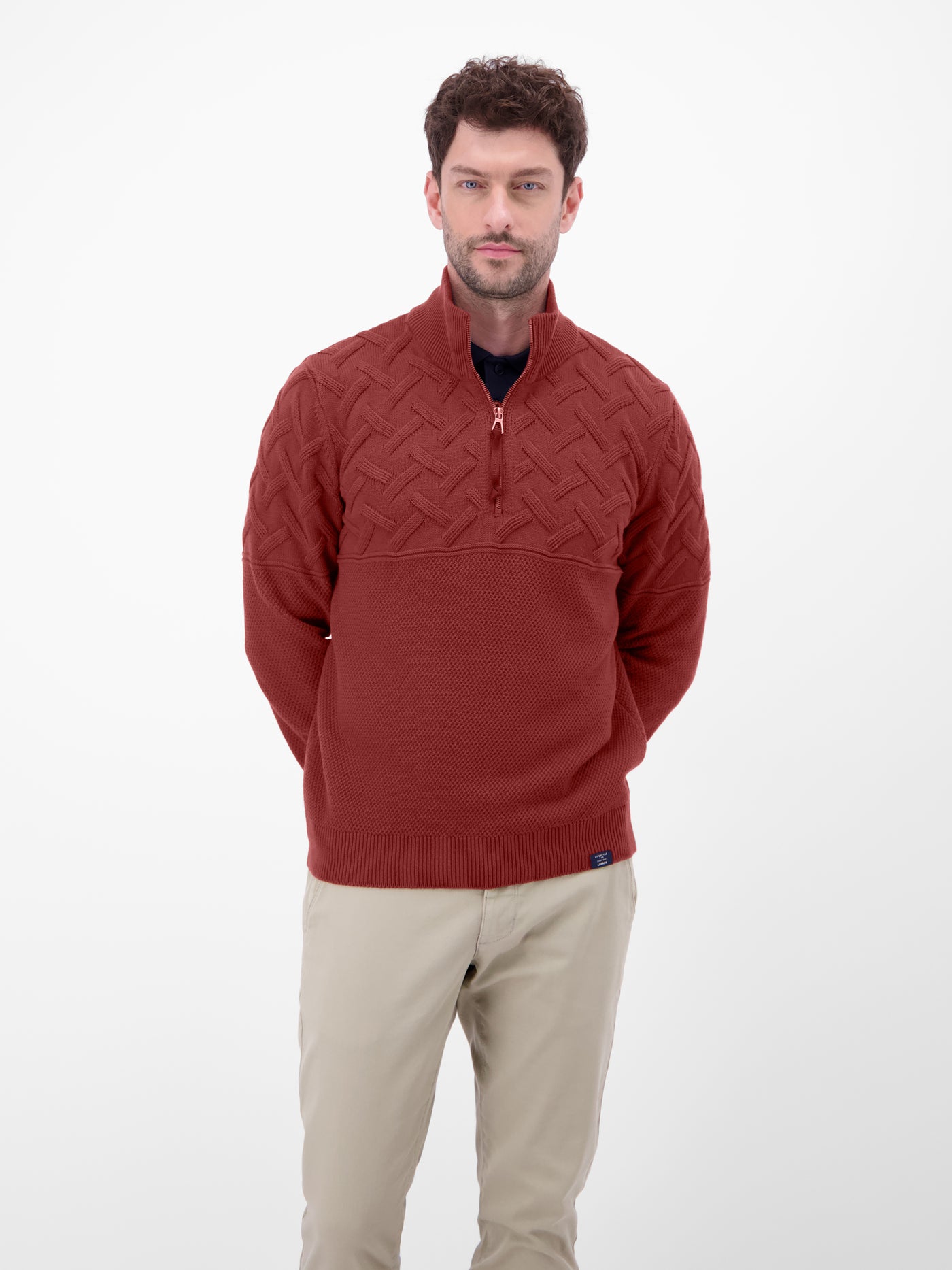 Herren-Troyer mit Jacquardmuster - LERROS