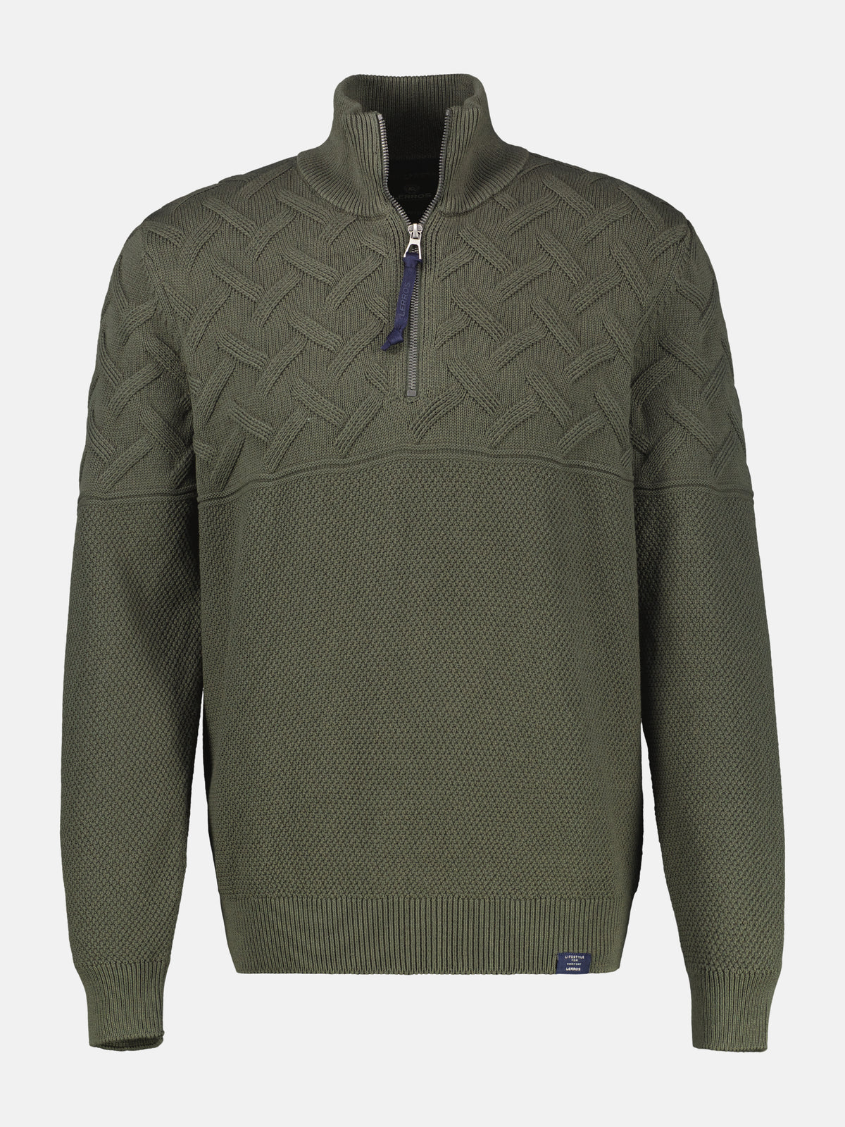 Herren-Troyer mit Jacquardmuster - LERROS