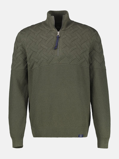 Herren-Troyer mit Jacquardmuster - LERROS