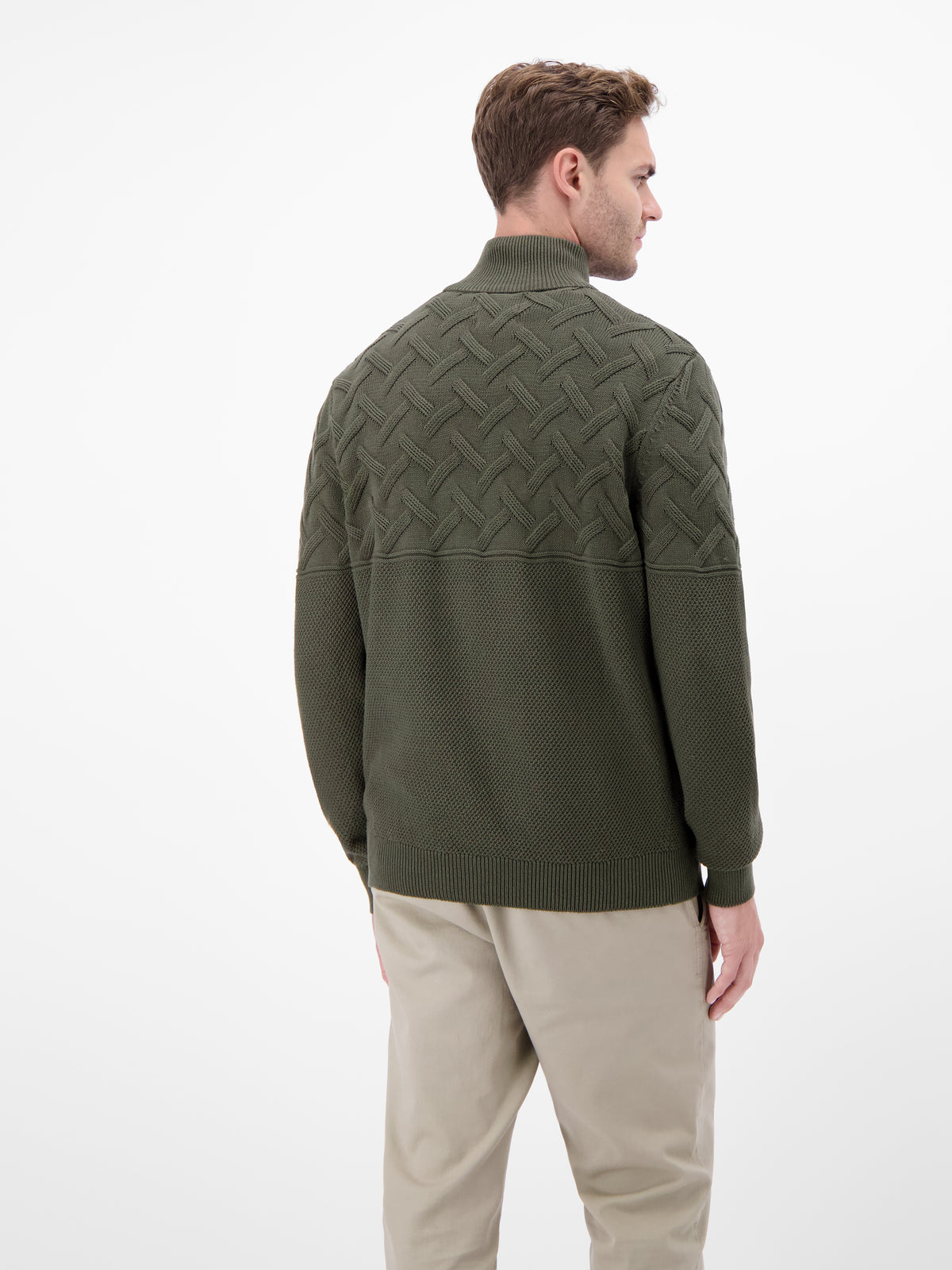 Herren-Troyer mit Jacquardmuster - LERROS