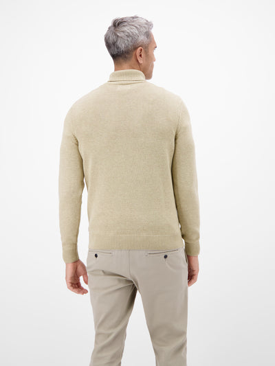 Stylischer Rollkragenpullover - modisch gemustert - LERROS