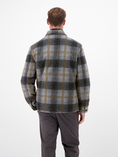 Karierte Outdoor-Hemdjacke in Woll-Optik - LERROS