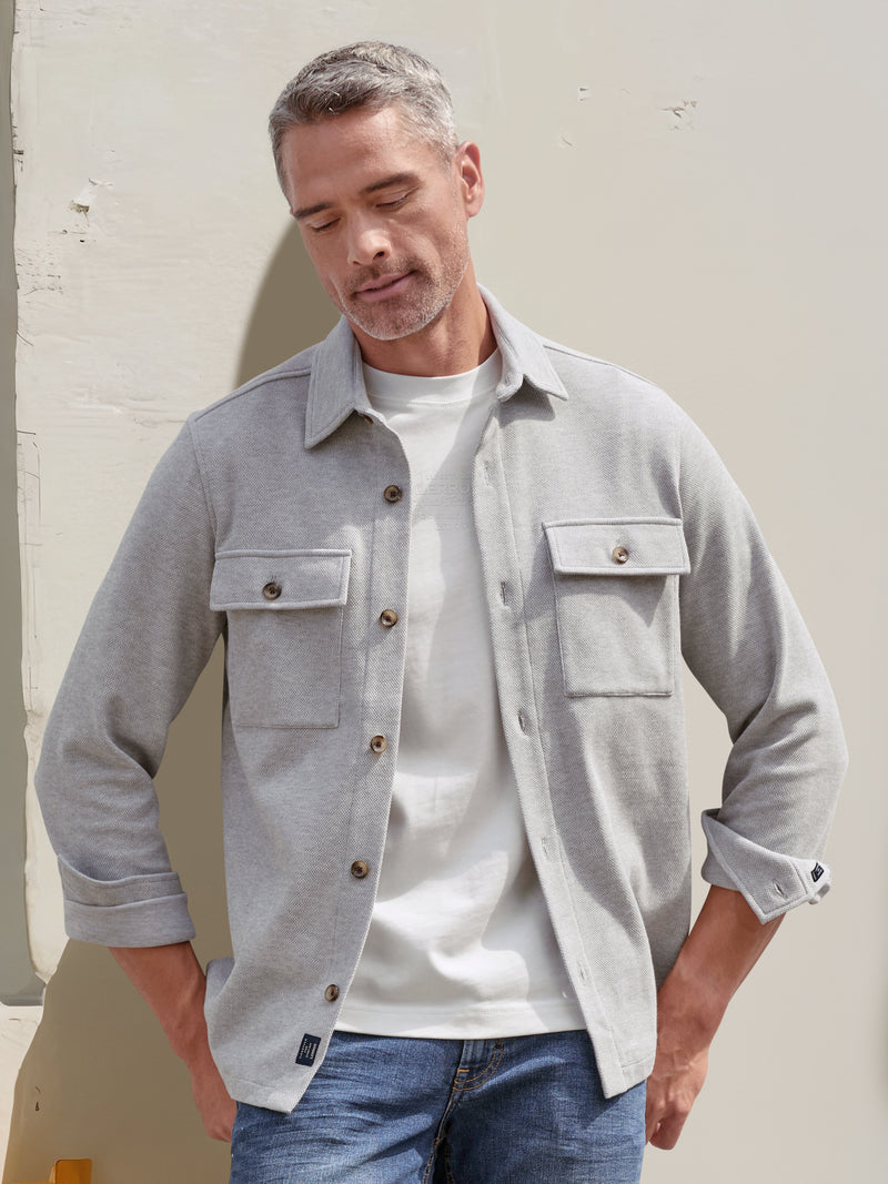 Hemdjacke in Piqué-Qualität - Hemdjacke