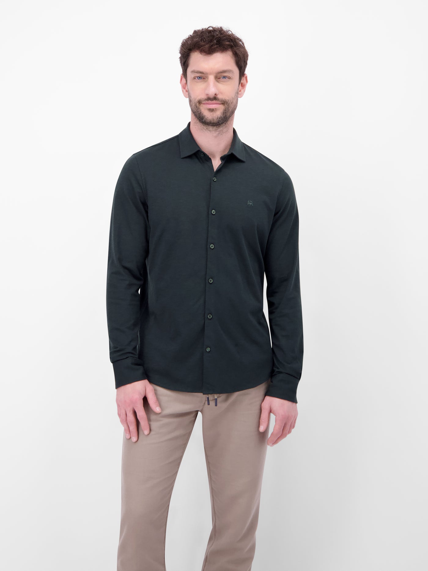 Langarmhemd in Jerseyqualität - Langarmhemd