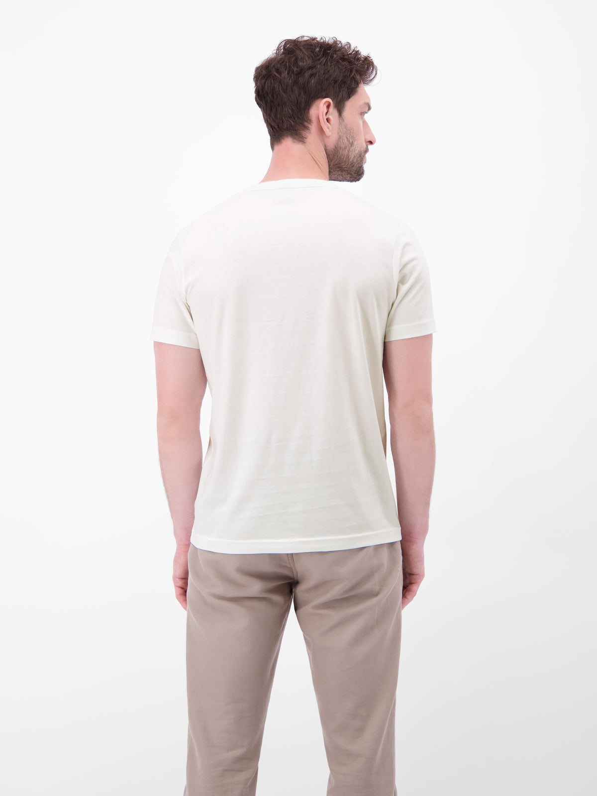 T-Shirt aus Baumwolle mit Brustprint - T-Shirt Rundhals