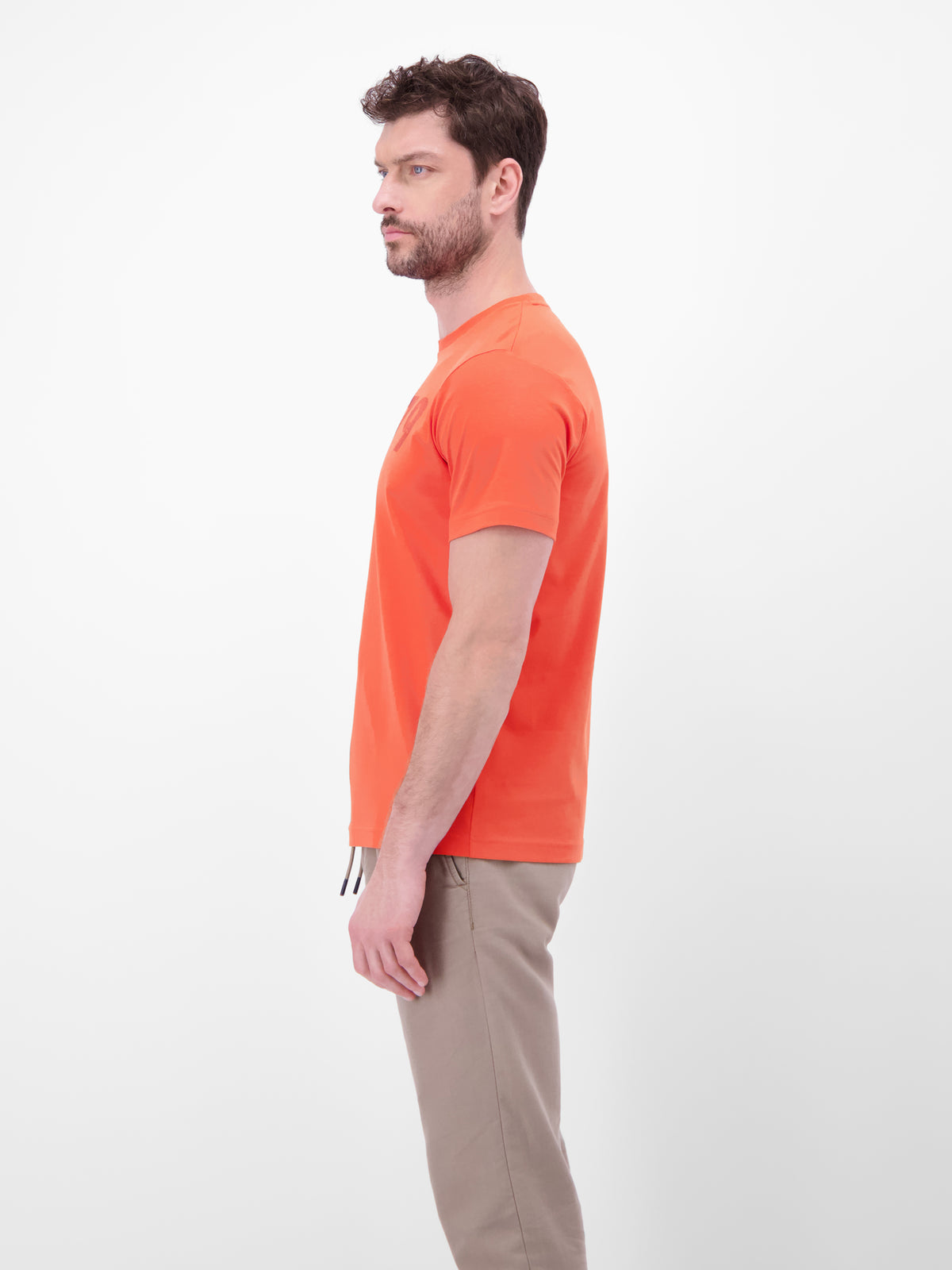 T-Shirt aus Baumwolle mit Brustprint - T-Shirt Rundhals