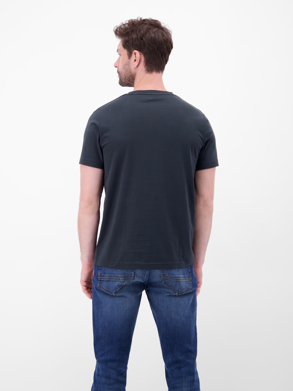 T-Shirt aus Baumwolle mit Brustprint - T-Shirt Rundhals