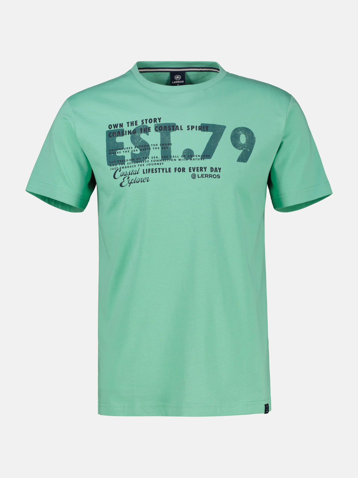 T-Shirt aus Baumwolle mit Brustprint - T-Shirt Rundhals