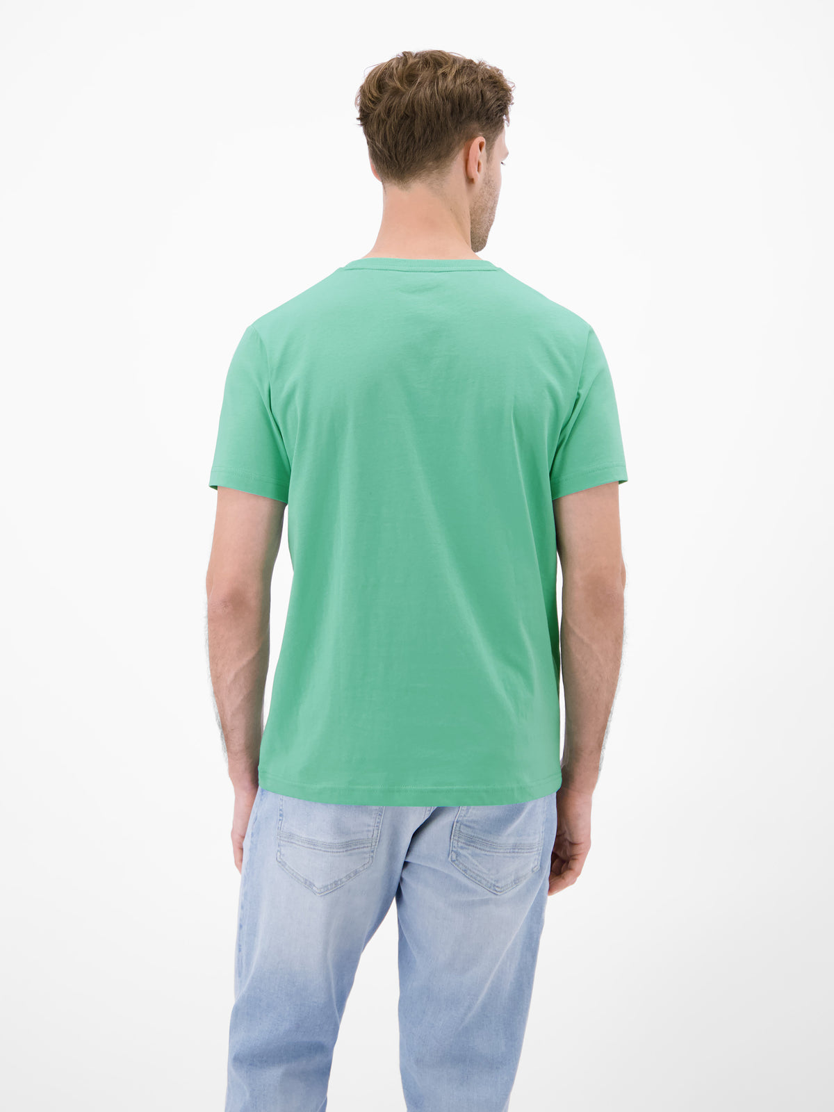 T-Shirt aus Baumwolle mit Brustprint - T-Shirt Rundhals