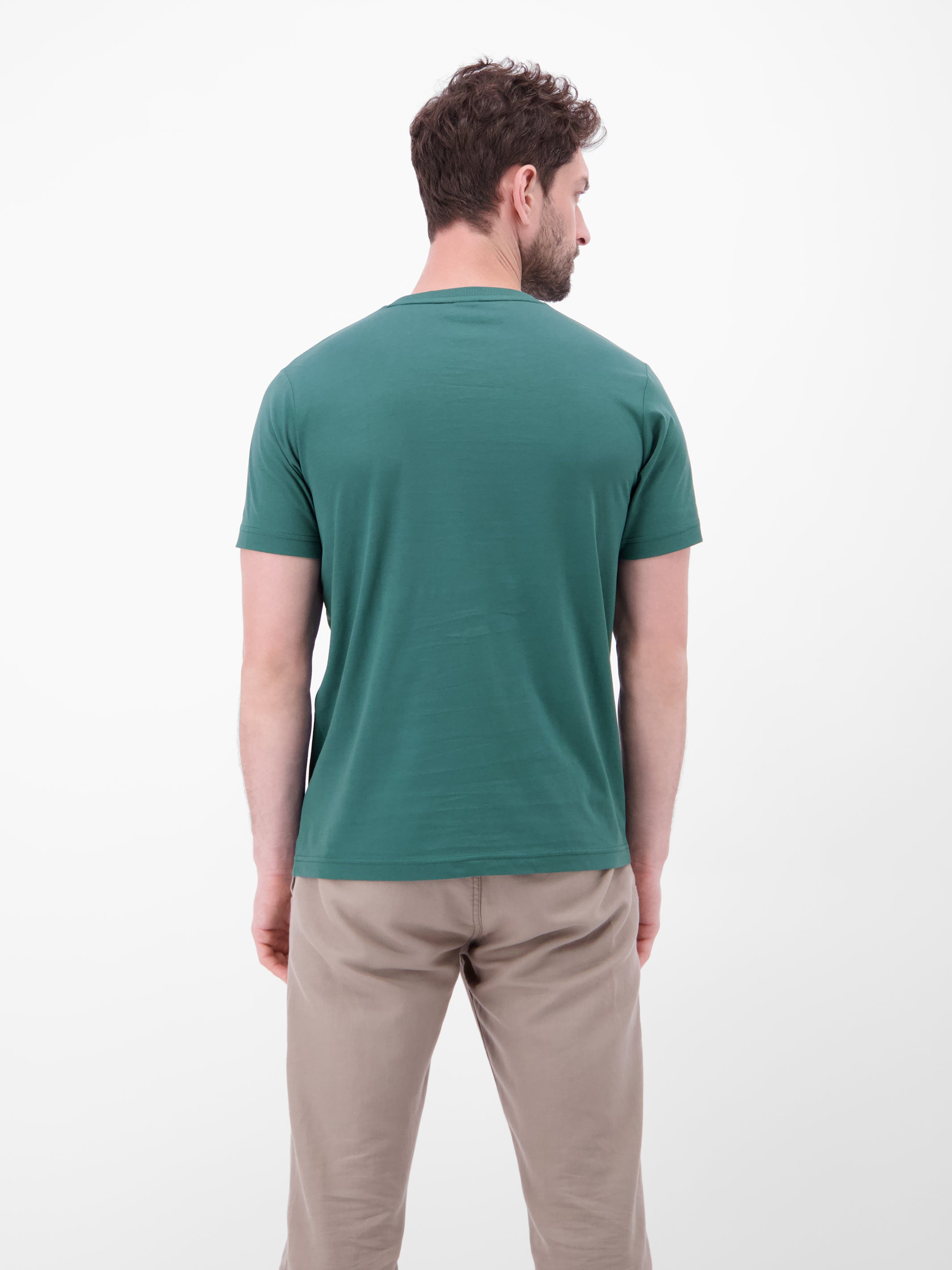 T-Shirt aus Baumwolle mit Brustprint - T-Shirt Rundhals