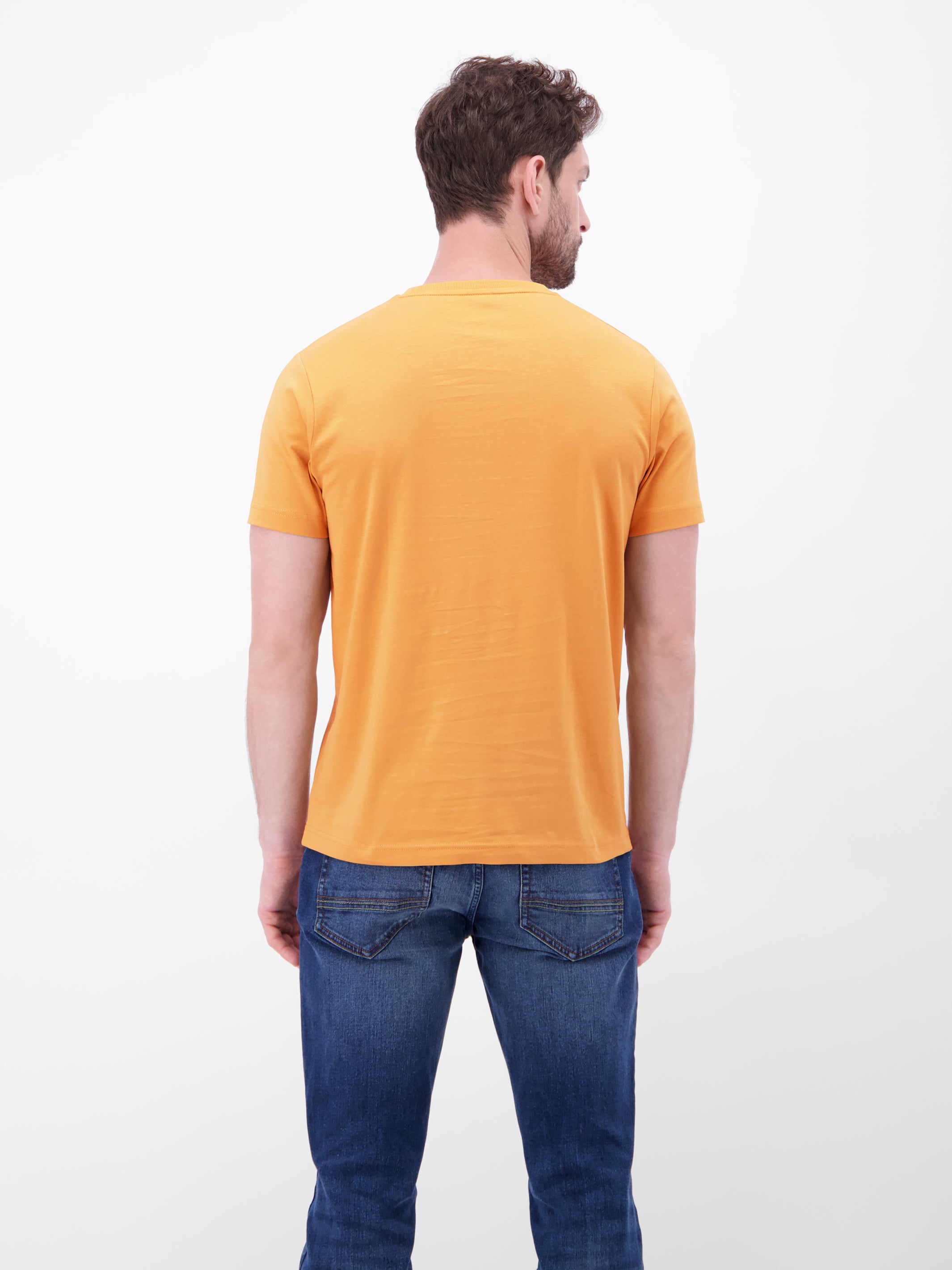 T-Shirt aus Baumwolle mit Brustprint - T-Shirt Rundhals