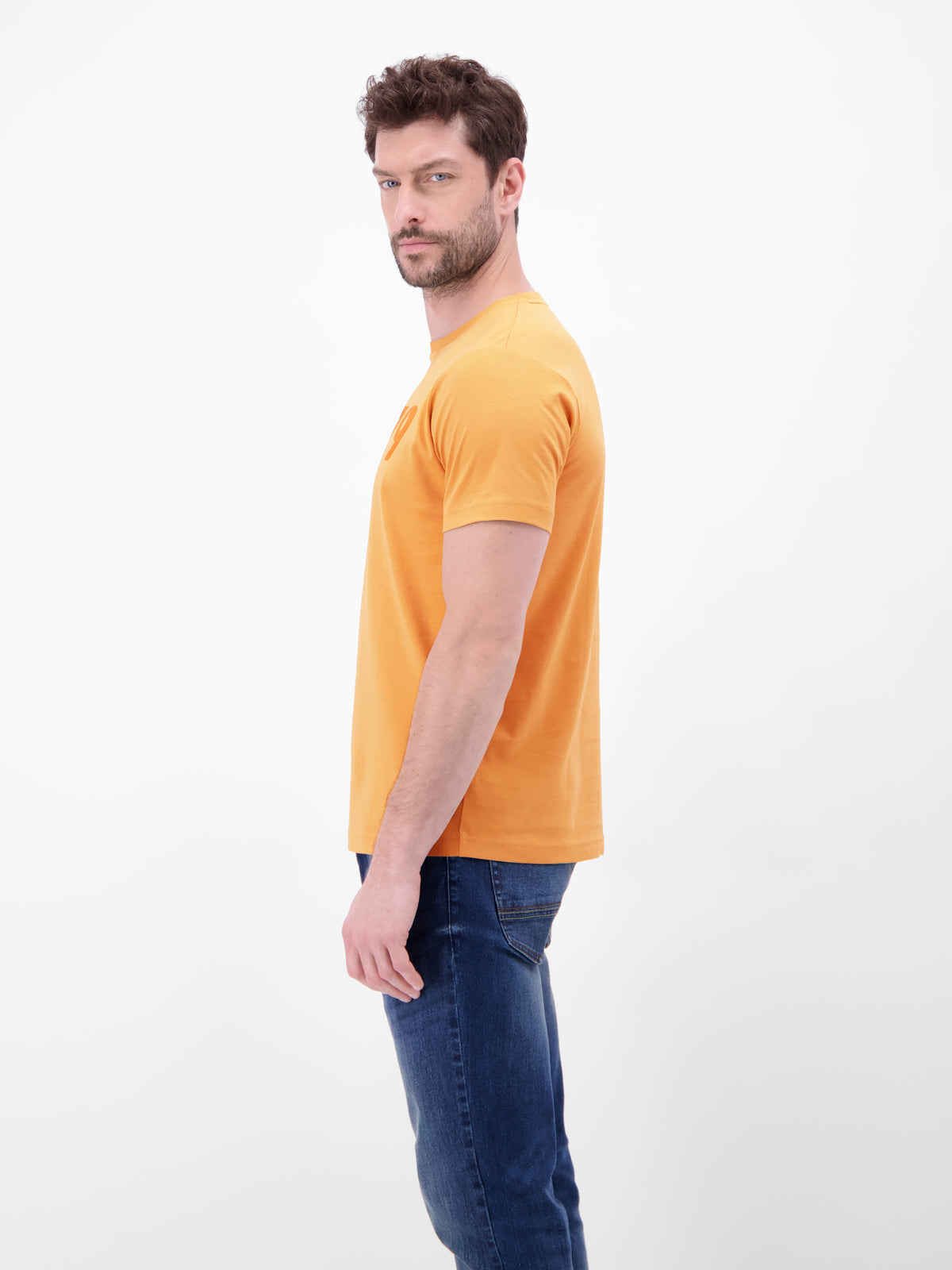 T-Shirt aus Baumwolle mit Brustprint - T-Shirt Rundhals